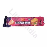 Strawberry Flavoured Cream Biscuit Pran 90g