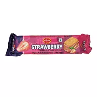 Strawberry Flavoured Cream Biscuit Pran 90g