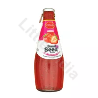 Strawberry Fruit Drink with Basil Seeds Pran 290ml