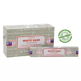 Naturalne kadzidełka o zapachu białej szałwii White Sage Incense Satya 15g