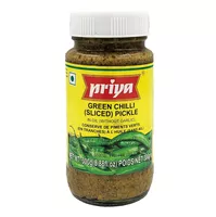 Marynowane zielone chilli w oleju Green Chilli Pickle Priya 300g