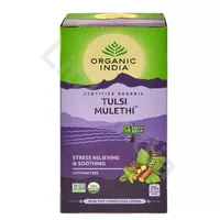 Herbata Tulsi z lukrecią Tulsi Mulethi Organic India 25 torebek