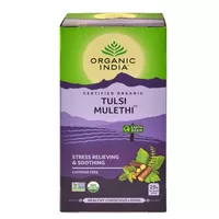 Herbata tulsi z lukrecią Tulsi Mulethi Organic India 25 torebek