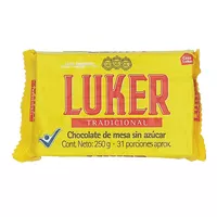 Chocolate De Mesa Sin Azúcar Tradicional Luker 250g