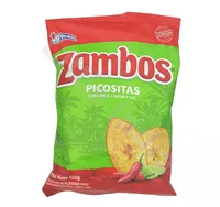 Chipsy z plantanów o smaku chilli i limonki Picositas Zambos 150g