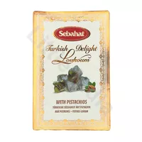 Turecki przysmak Lokum z pistacjami Turkish Delight Pistachios Sebahat 180g