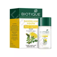 Dandelion Youth Anti-Ageing Serum For All Skin Types Biotique 40ml