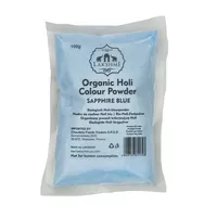 Polvo de color azul orgánico para Holi, 100g de zafiro azul