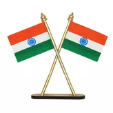 Duże flagi Indii ozdoba na biurko Indian Flag Desk Stand 1szt.