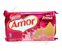 Wafelki z kremem truskawkowym Wafer Amor Sabor a Fresa Nestle 100g