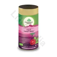 Herbata liściasta Tulsi z słodką różą Organic India 100g