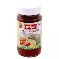 Mixed Vegetable Pickle (without garlic) in oil 300g Priya