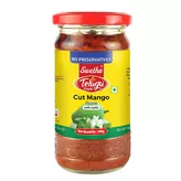 Cut Mango Pickle with garlic Telugu Foods 300g