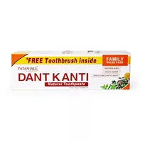 Pasta do zębów Natural Dant Kanti + szczoteczka do zębów Patanjali 200g