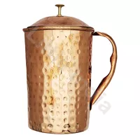 Dzbanek miedziany młotkowany na wodę Cooper Hammer Jug Fern 1400ml