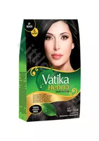 Farba do włosów kruczoczarny Henna Hair Color Dabur Vatika 60g