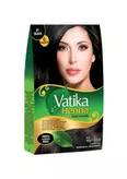 Угольно черная краска для волос Henna Hair Color Dabur Vatika 60g