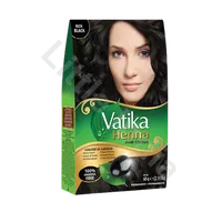 Farba do włosów głęboka czerń Henna Hair Color Dabur Vatika 60g