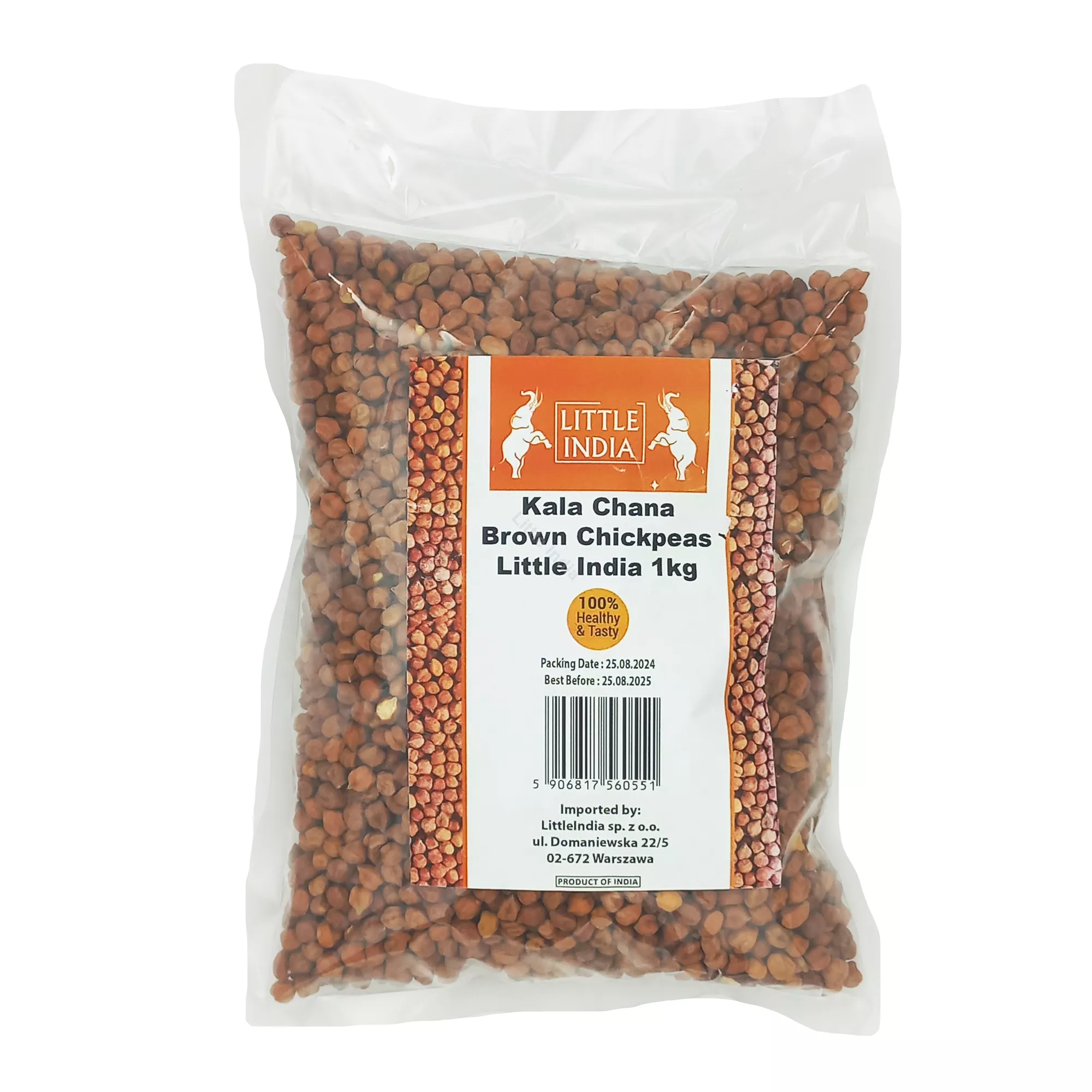 Ciecierzyca brązowa Brown Chickpeas Little India 1kg