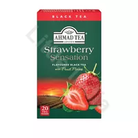 Черный чай с клубникой Strawberry Sensation Ahmad Tea 20 пакетиков