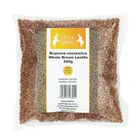 Коричневая чечевица Whole Brown Lentils Little India 500 г