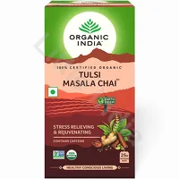 Herbata czarna z przyprawami Tulsi Masala Chai Organic India 25 torebek